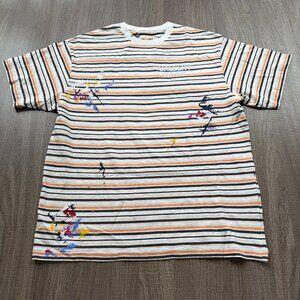 Gallery Dept. Striped Splatter Paint Short-Sleeved T-Shirt